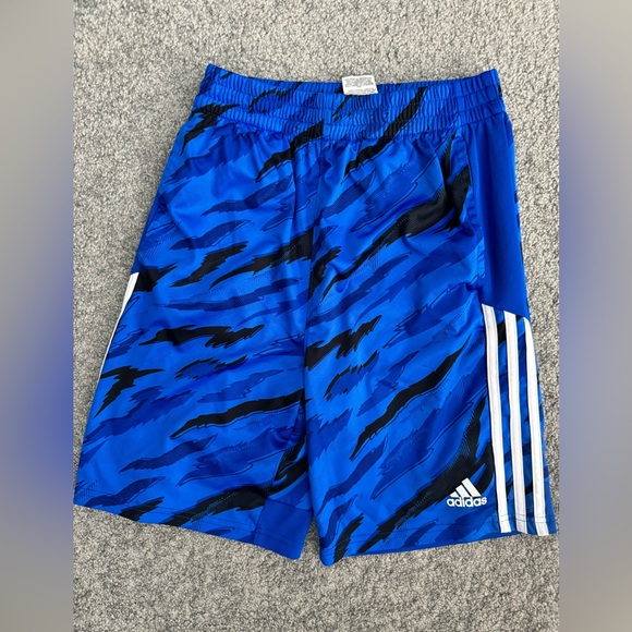 Adidas, blue boys shorts size large - Picture 1 of 1